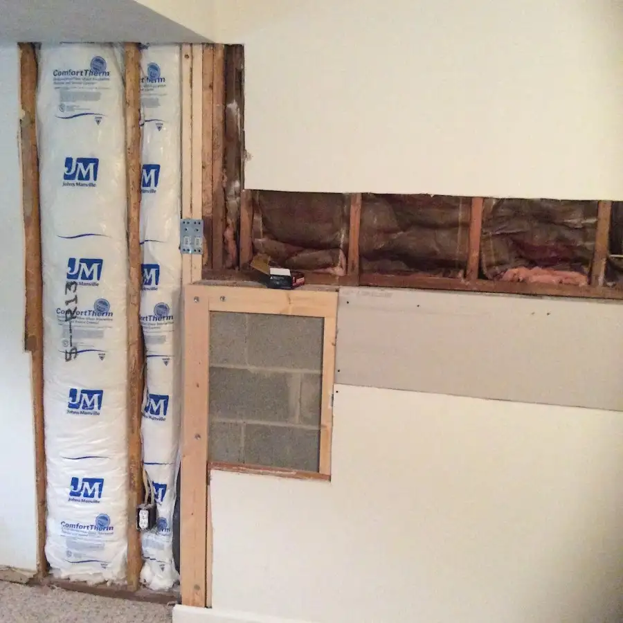 Wall insulation replacement during Contents Cleaning & Restoration in Florissant